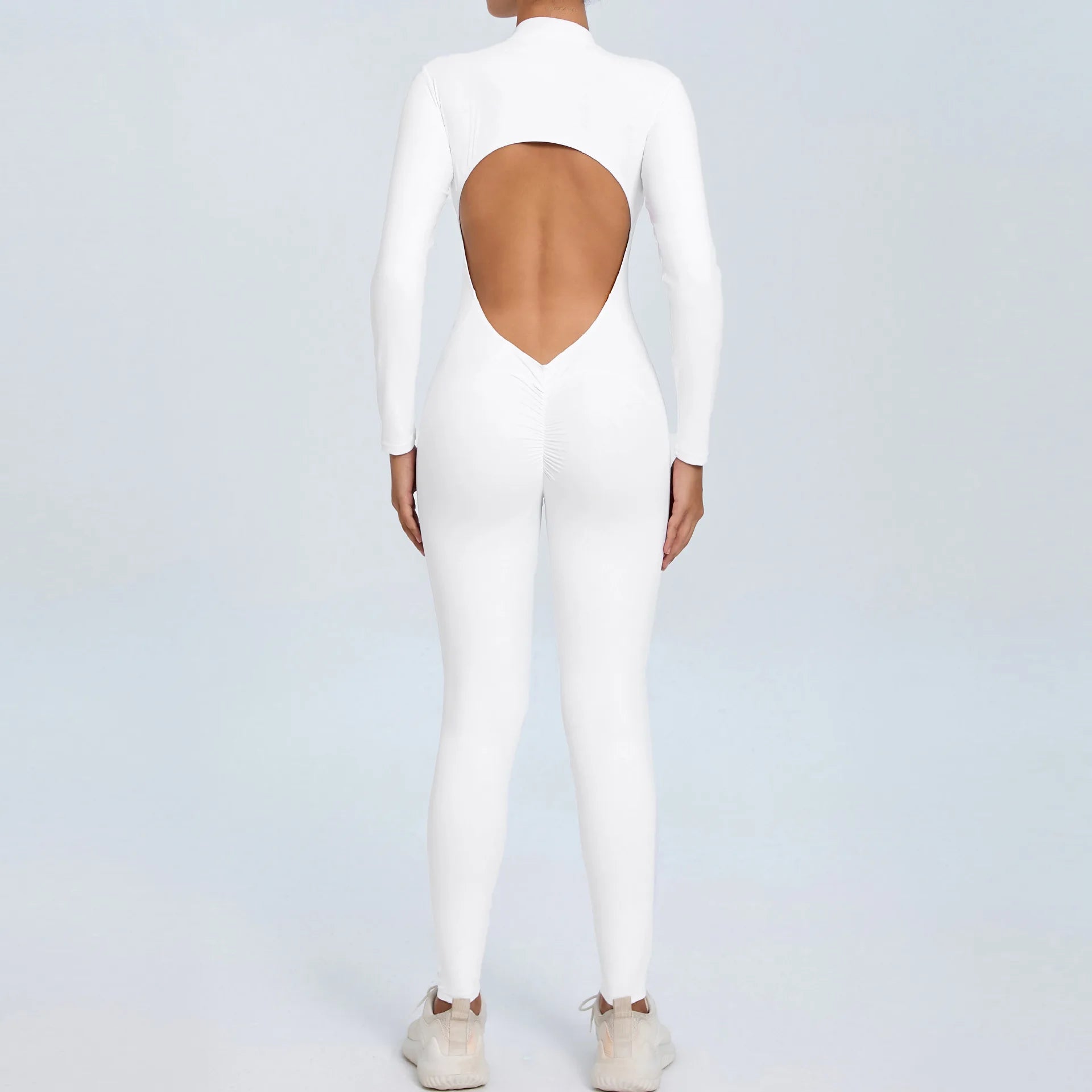 Long Sleeve Backless Jumpsuit