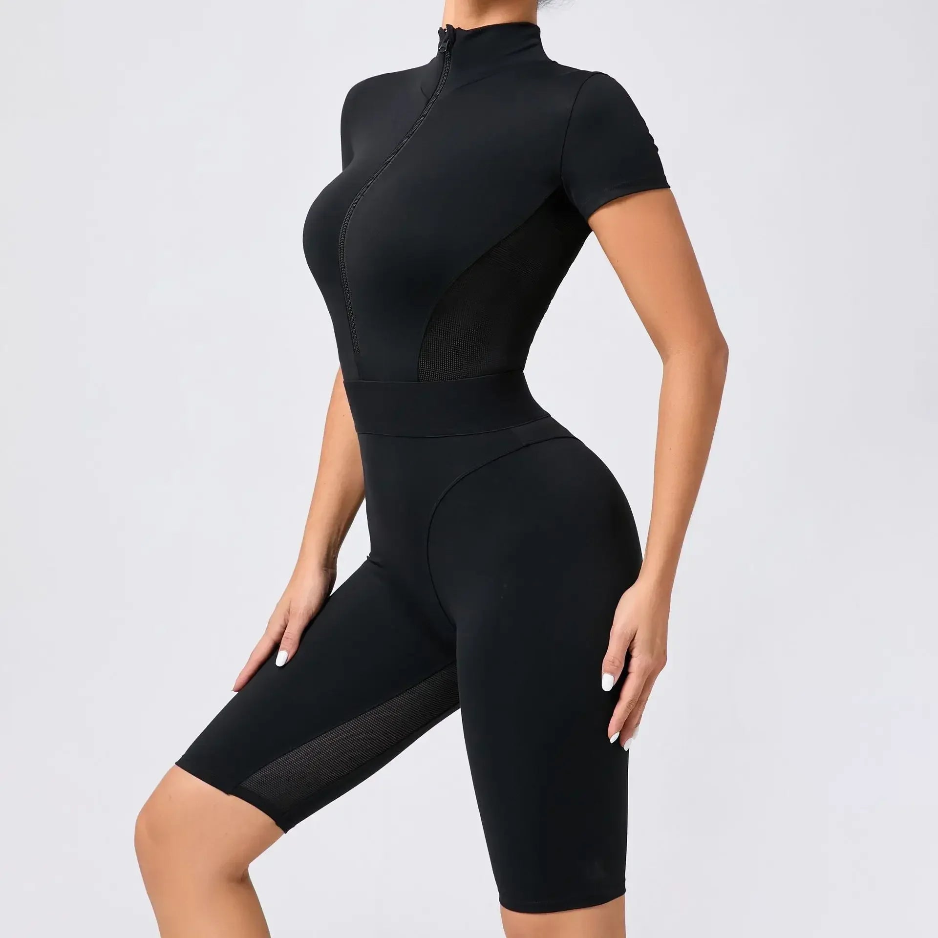 Seamless Zip-Up Jumpsuit
