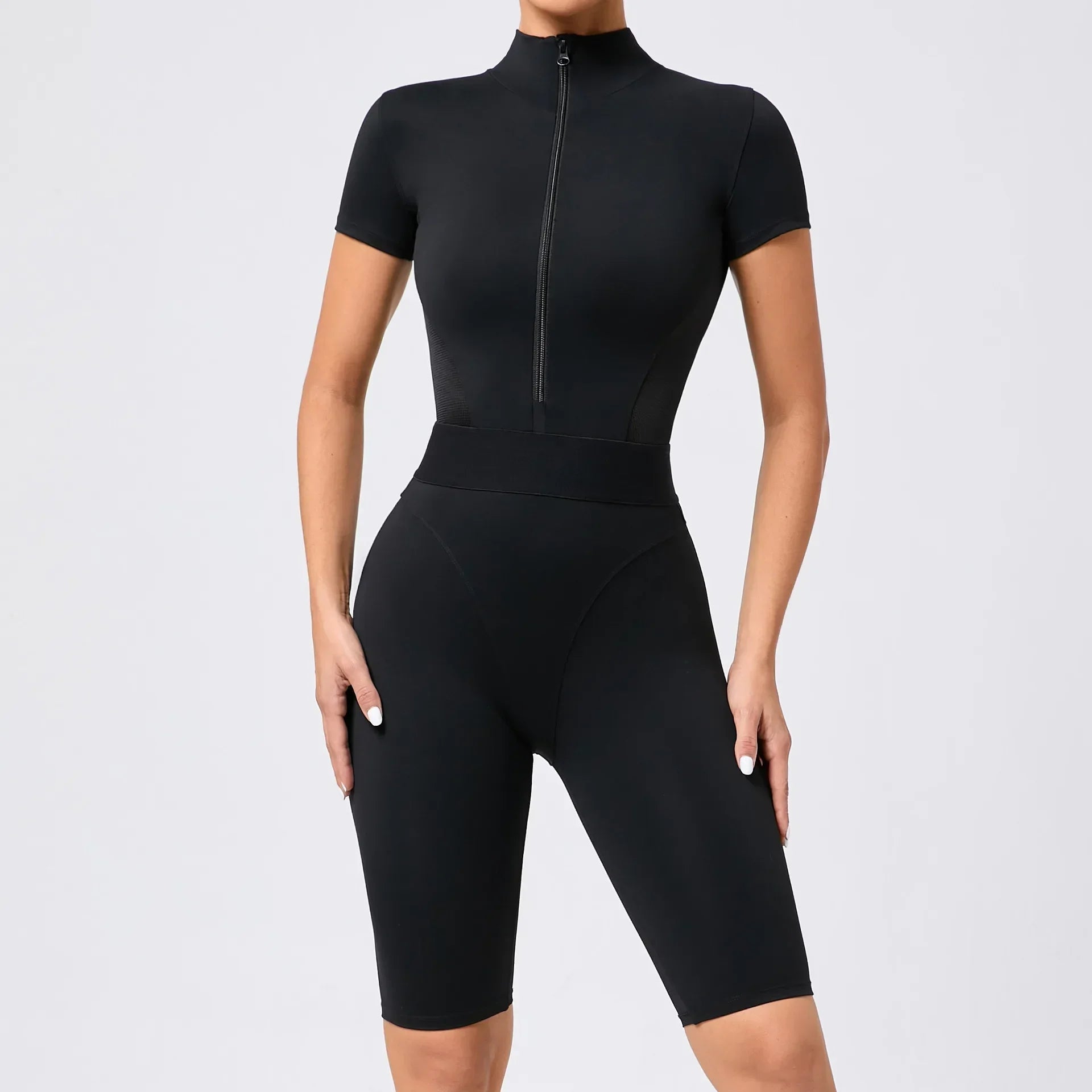 Seamless Zip-Up Jumpsuit