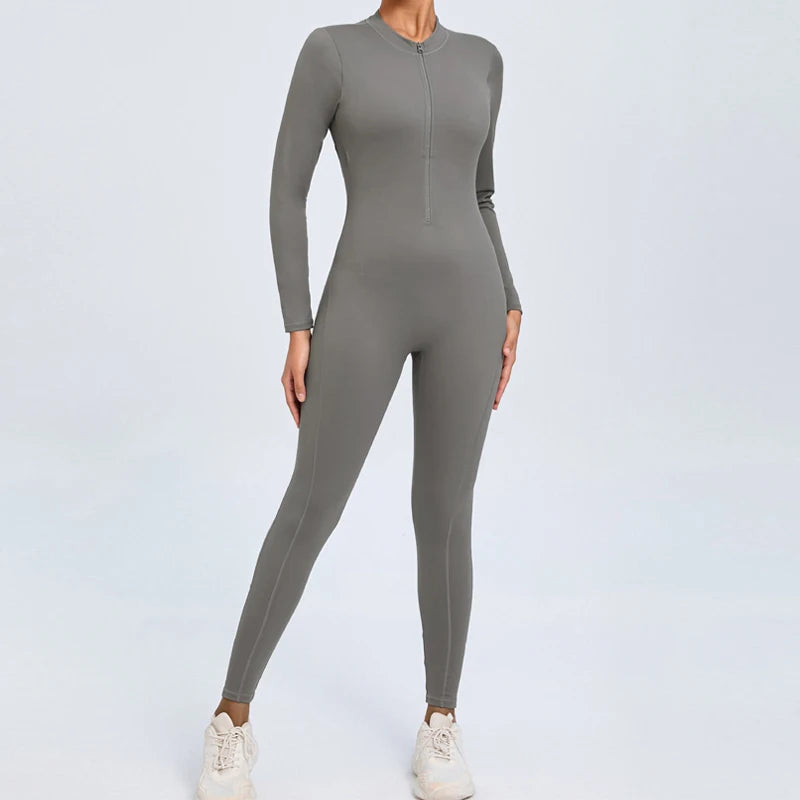 Long Sleeve Backless Jumpsuit