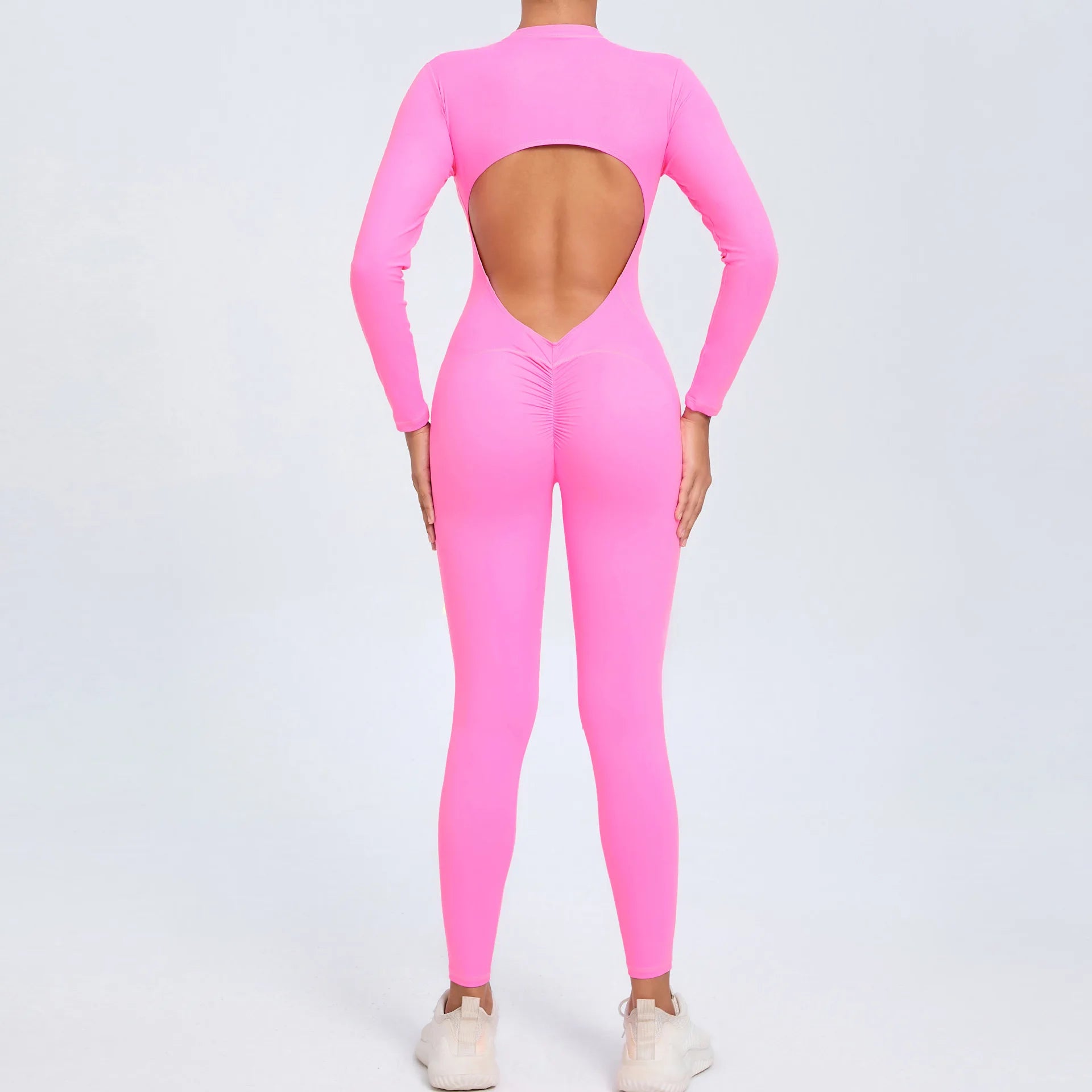 Long Sleeve Backless Jumpsuit