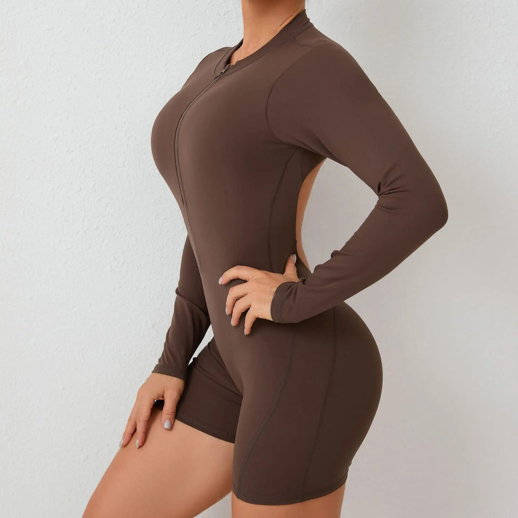 Breathable Backless Romper