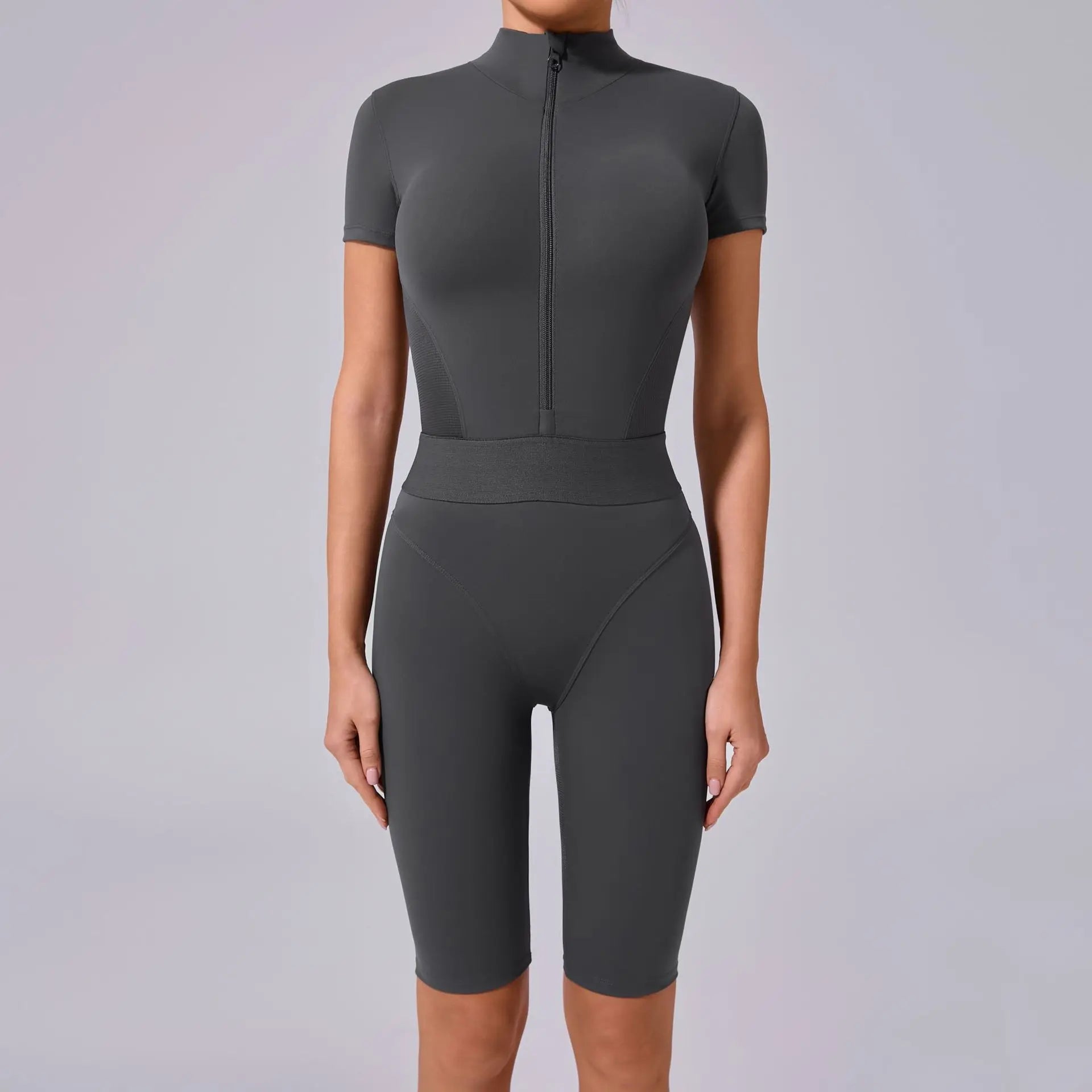 Seamless Zip-Up Jumpsuit