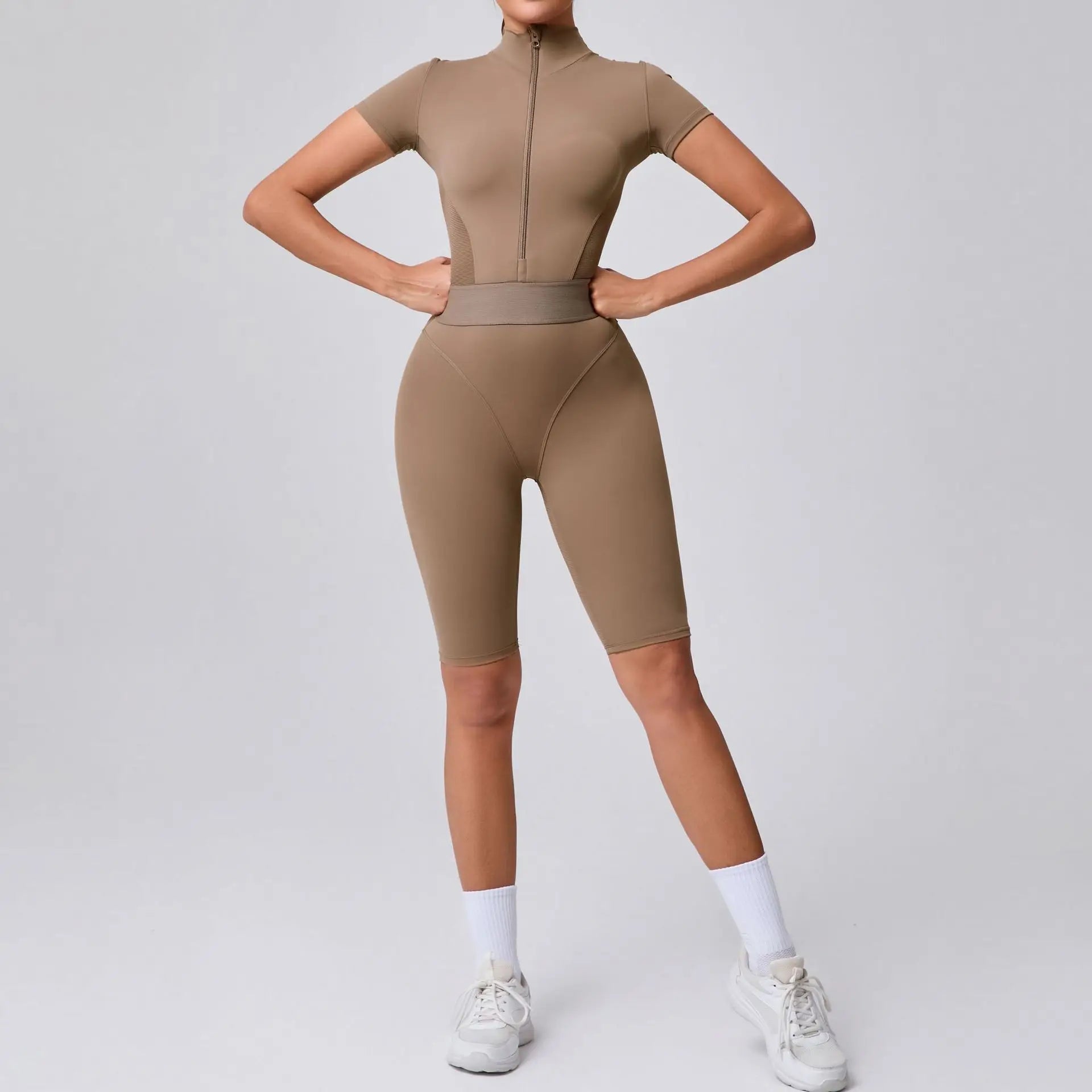Seamless Zip-Up Jumpsuit