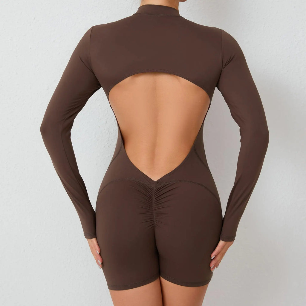 Breathable Backless Romper
