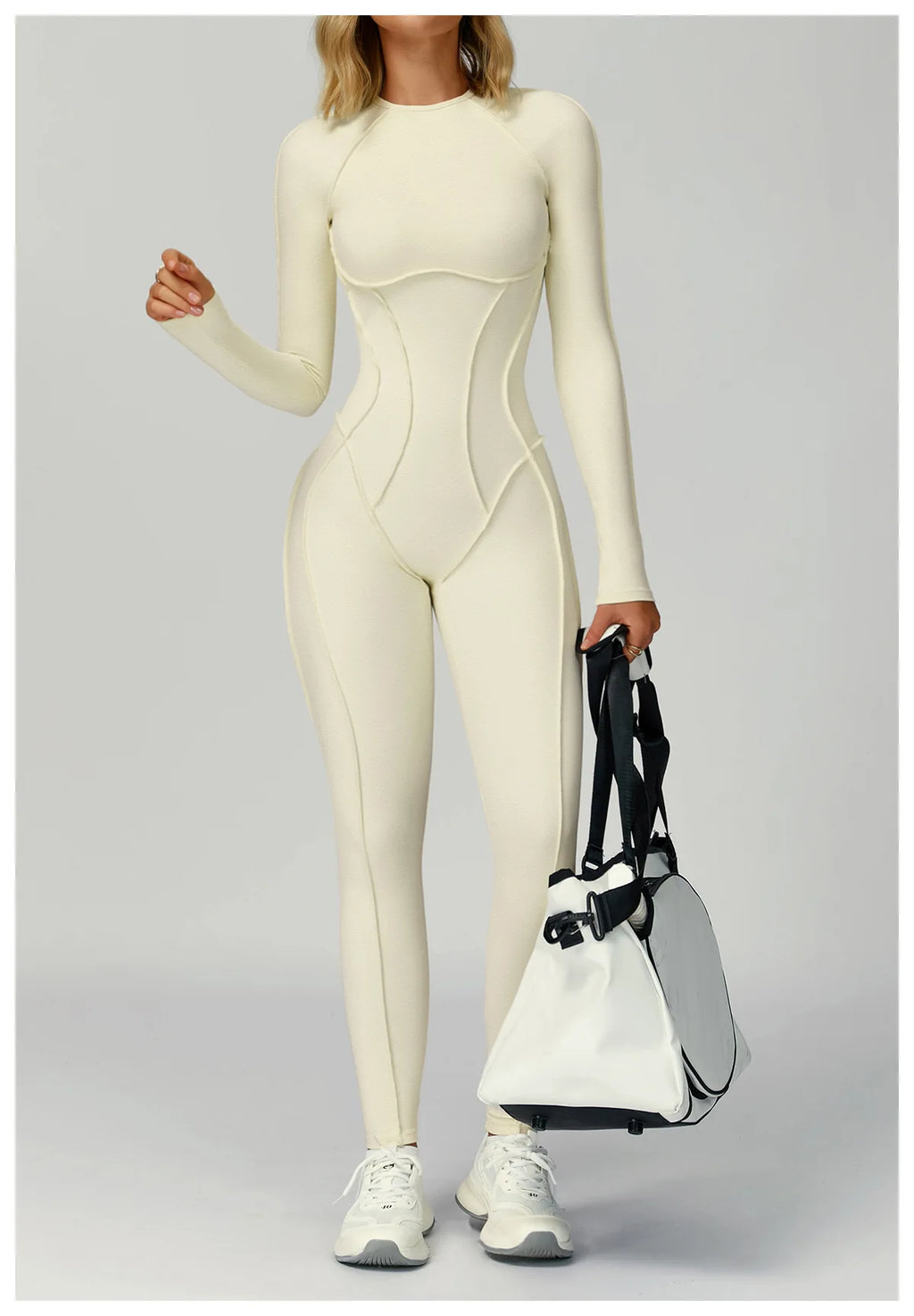Hollow-Back Yoga Jumpsuit