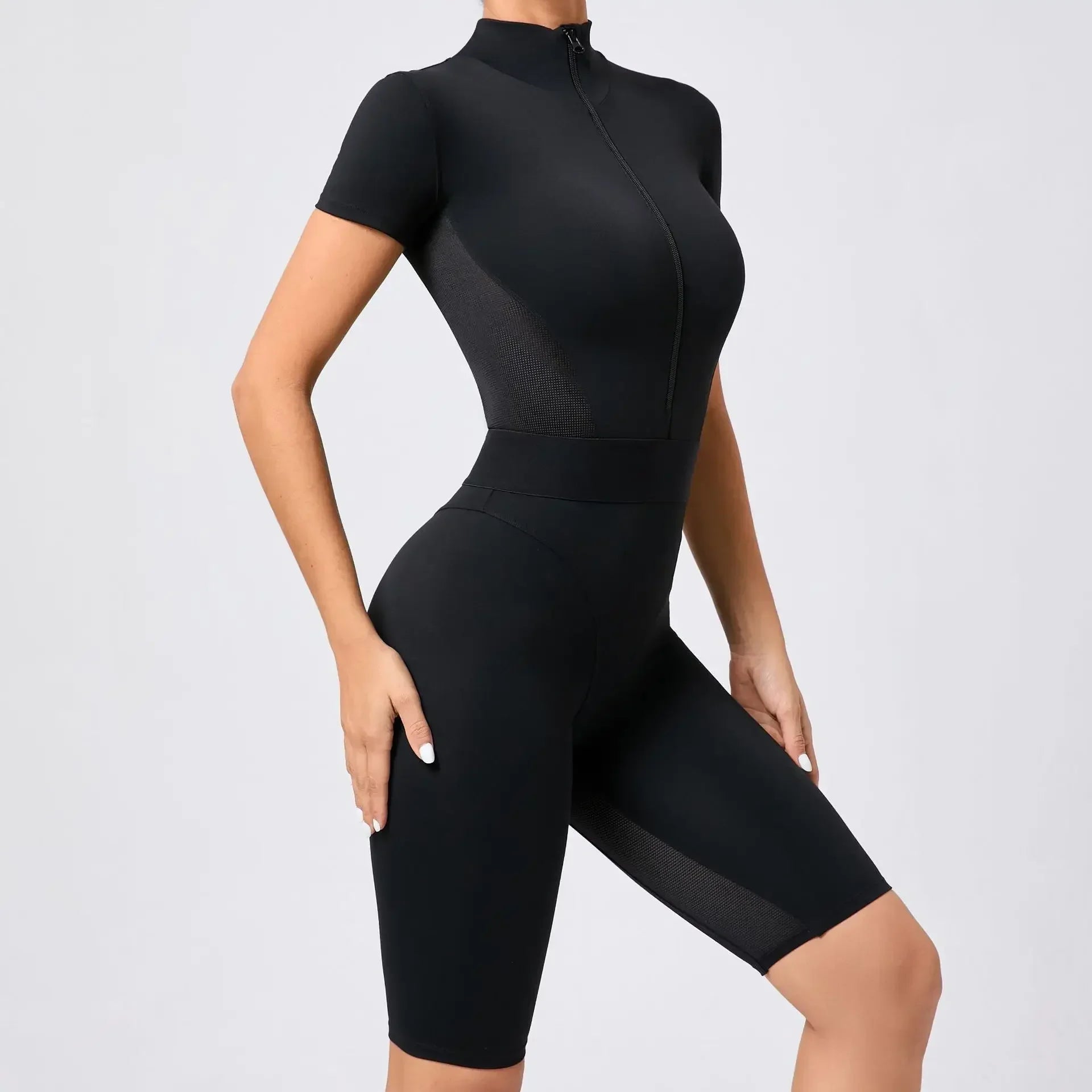 Seamless Zip-Up Jumpsuit
