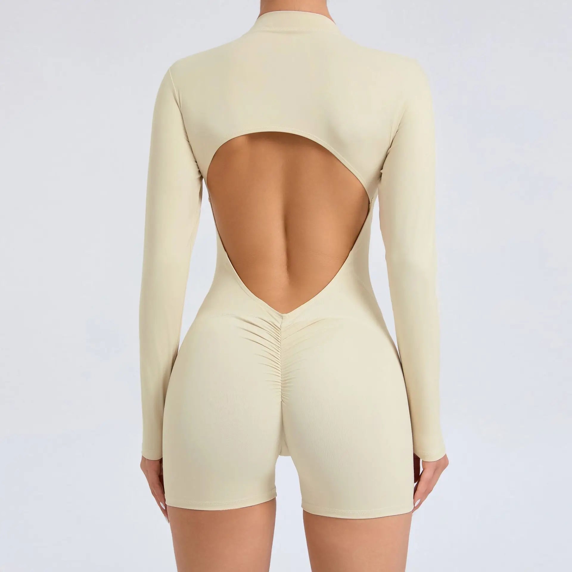 Breathable Backless Romper