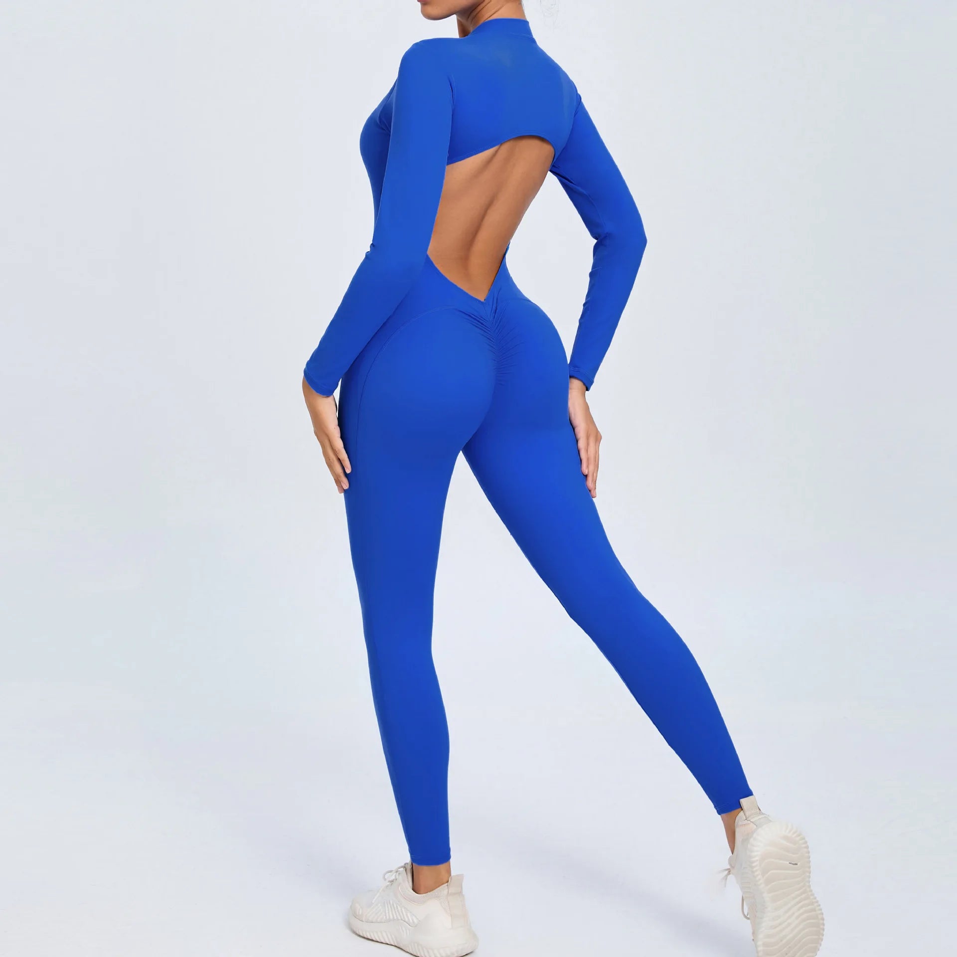 Long Sleeve Backless Jumpsuit