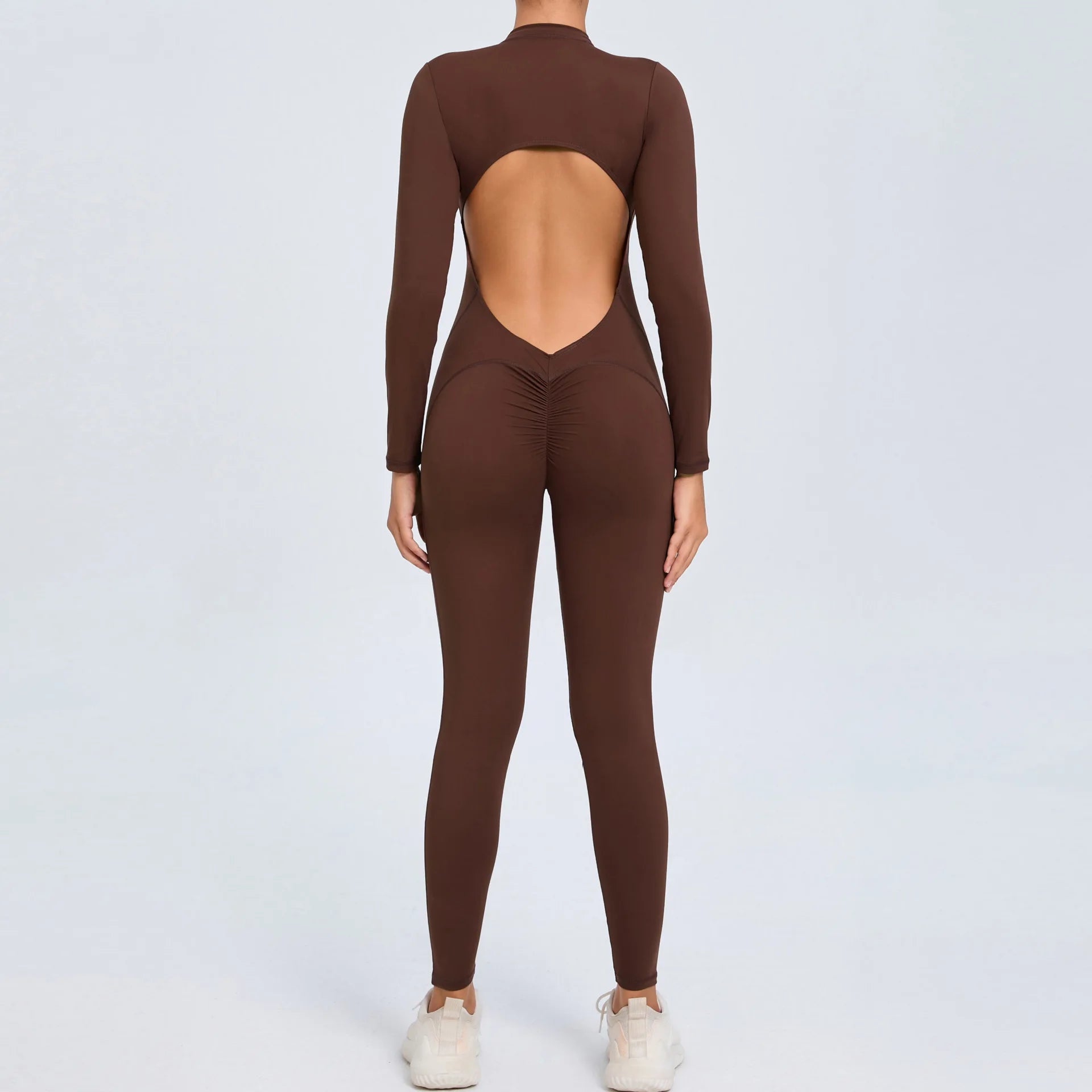 Long Sleeve Backless Jumpsuit