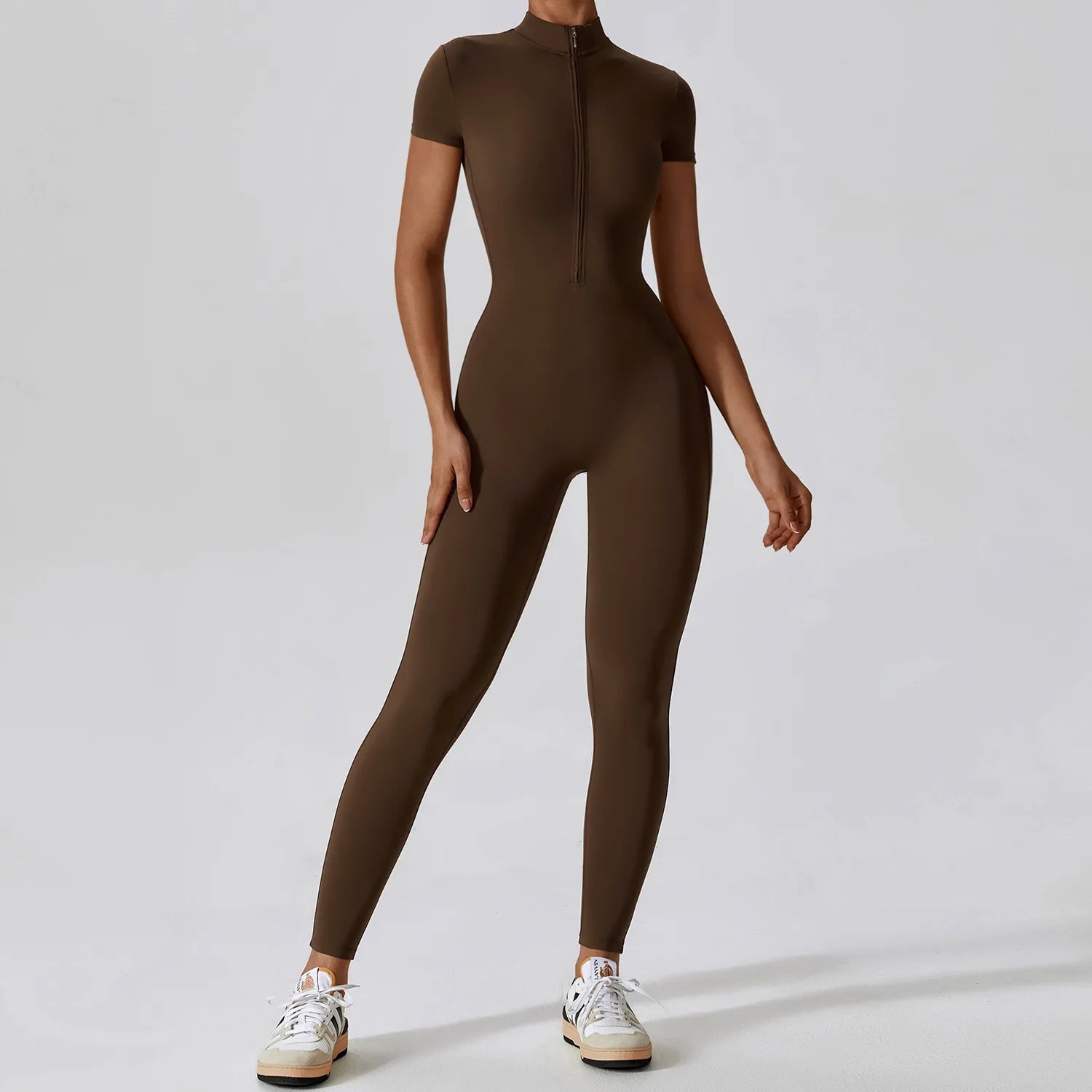 Zipper Workout Jumpsuit
