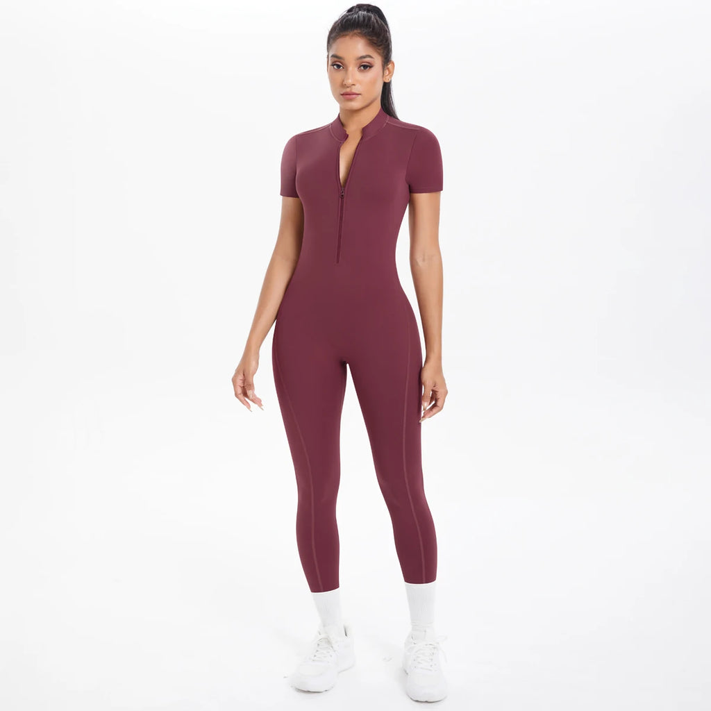 Backless Fitness Jumpsuit