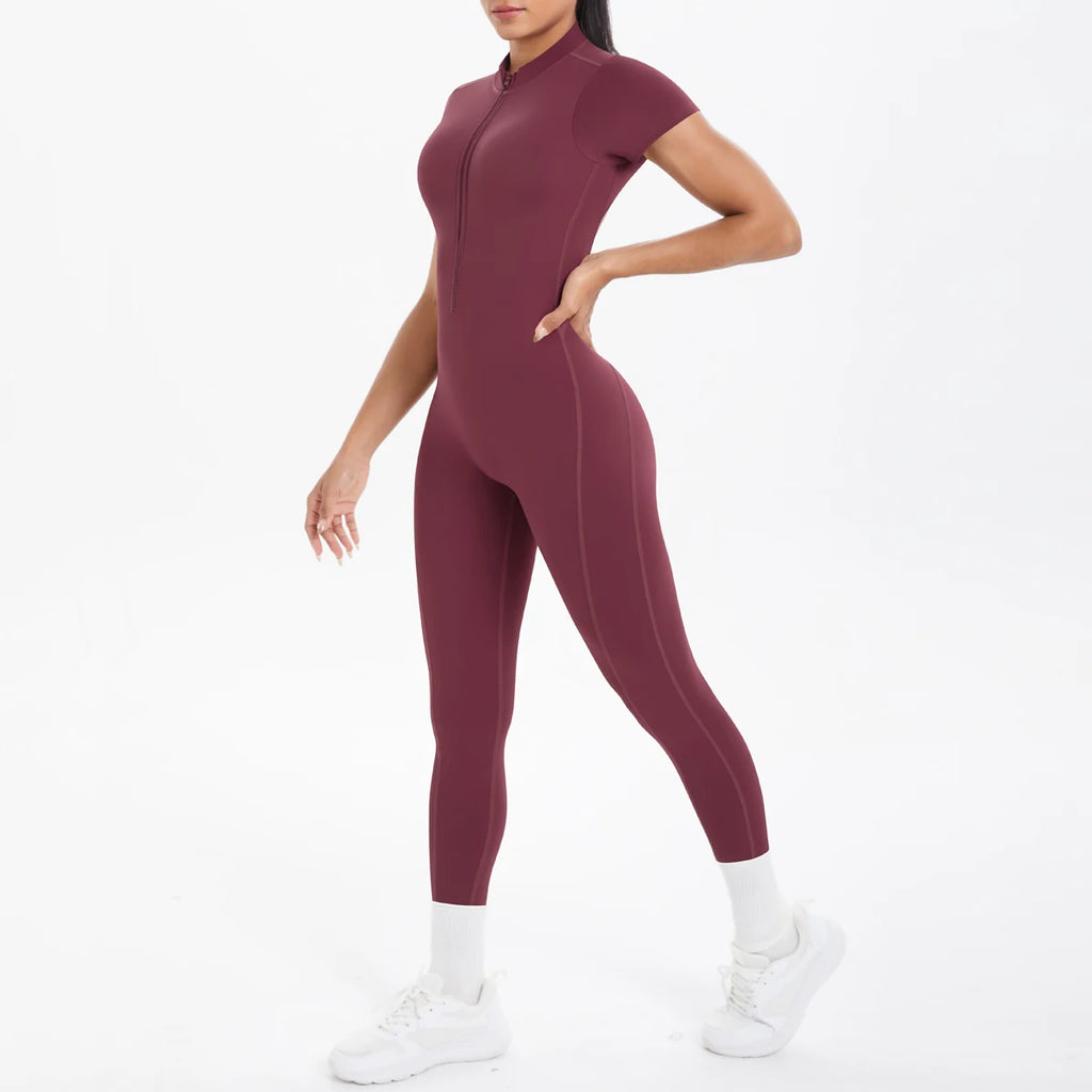 Backless Fitness Jumpsuit