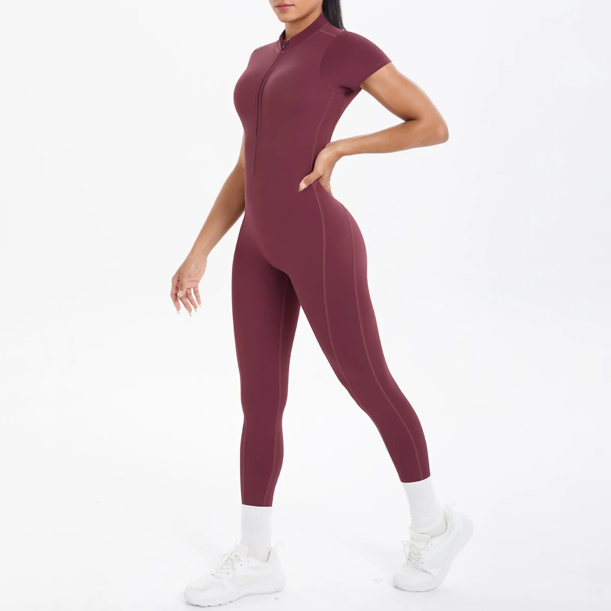 Backless Fitness Jumpsuit