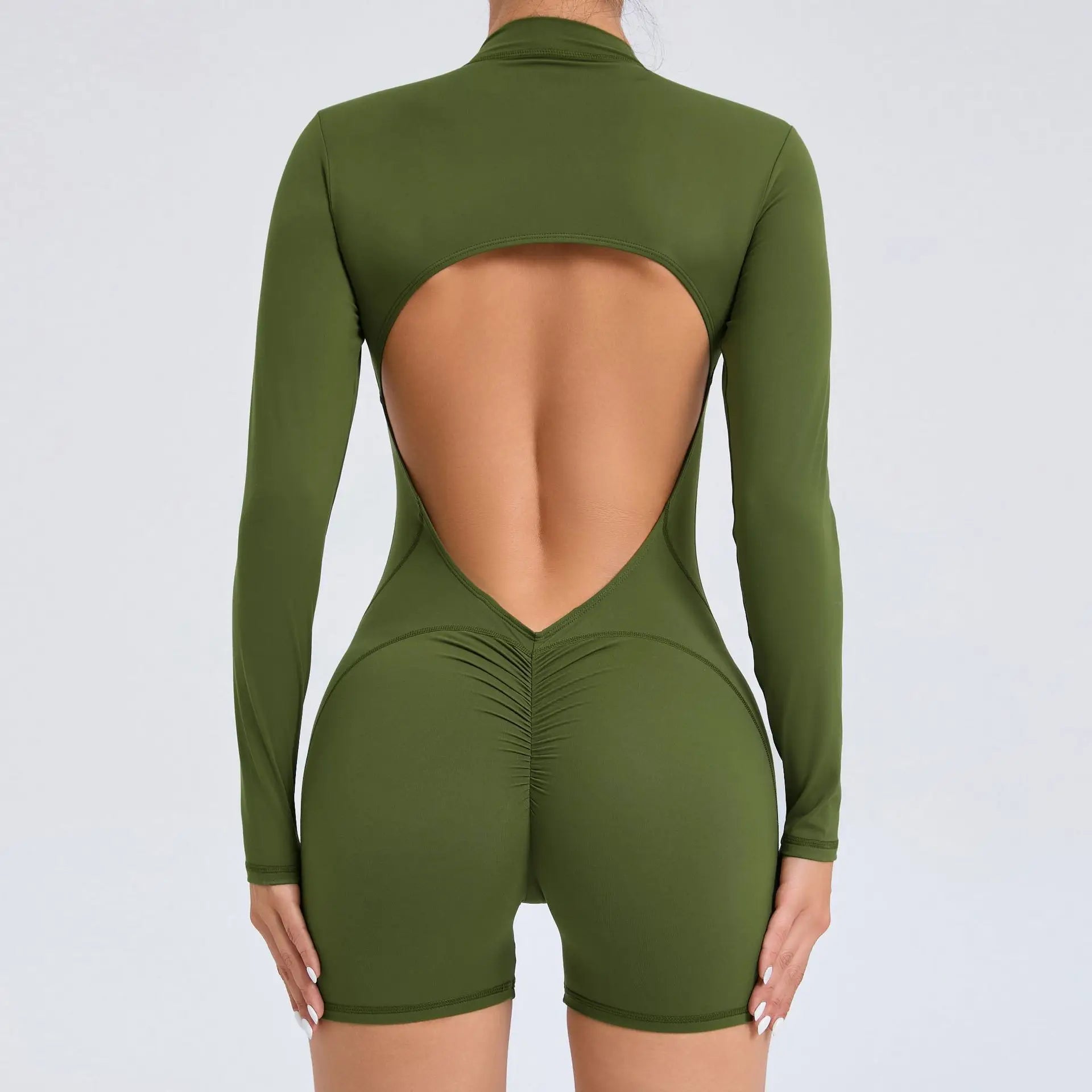 Breathable Backless Romper