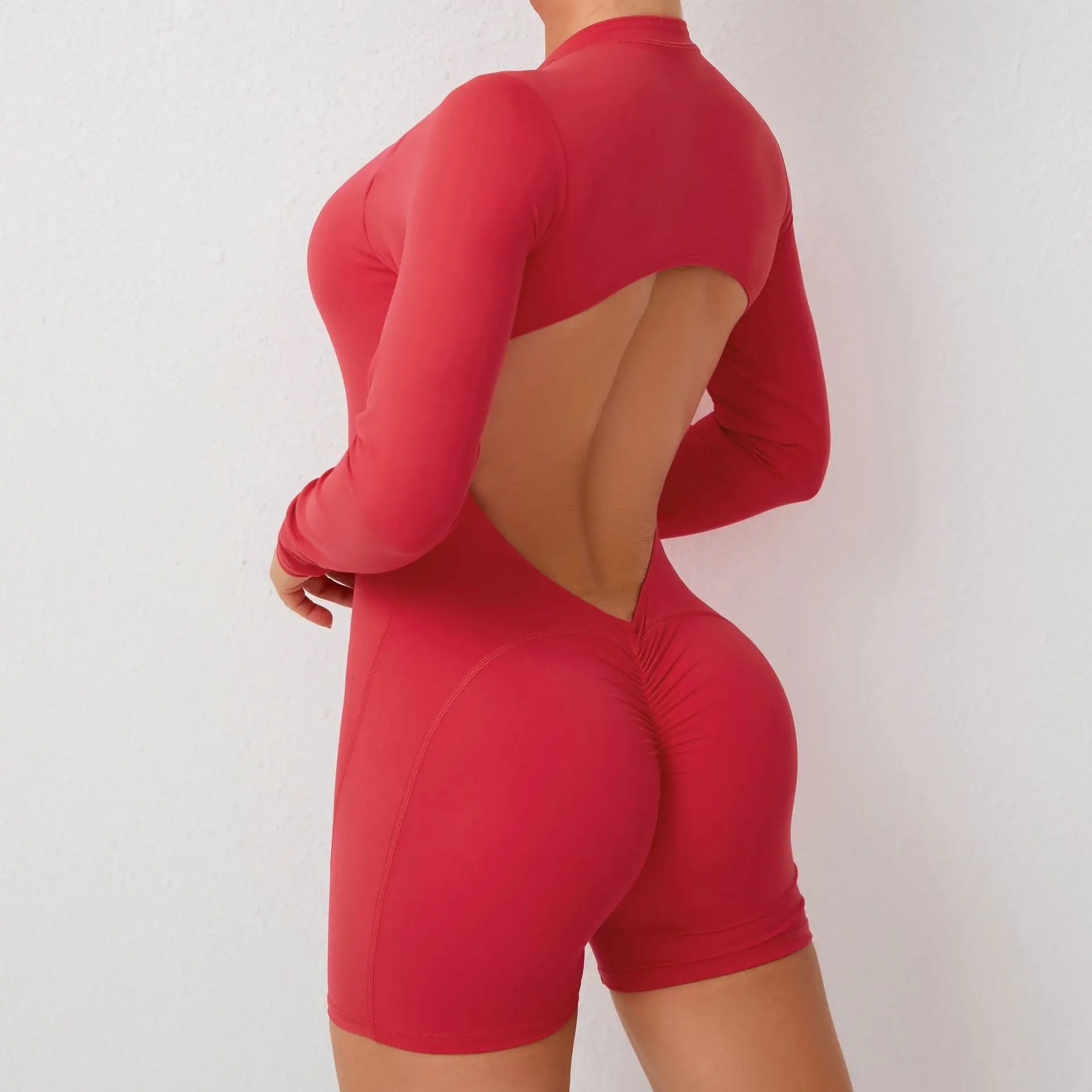 Breathable Backless Romper